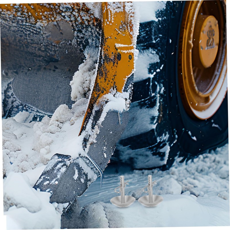Kisangel Plow Skid Shoes Metal Replacement for Snowplow Attachment for