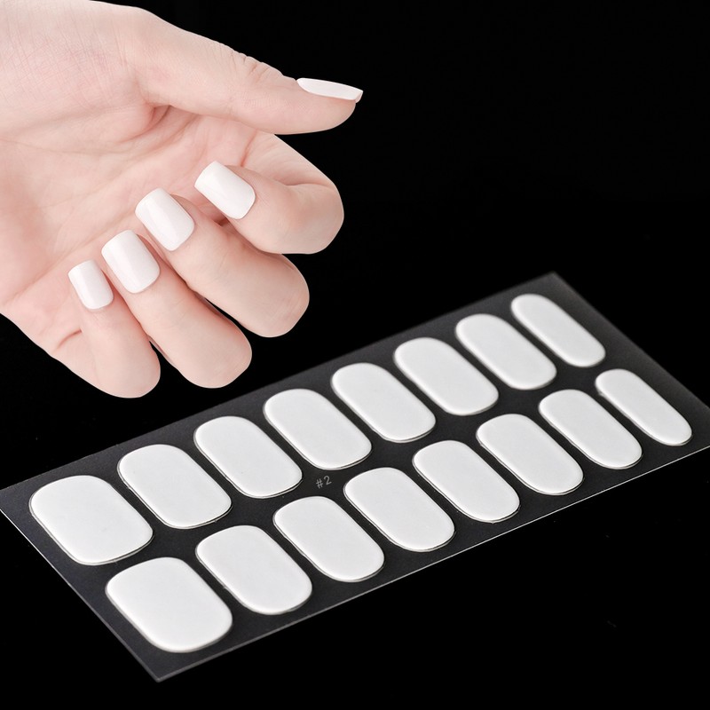 Semi-Cured Gel Nail Strips for DIY Manicure – 14/16 Full-Cover