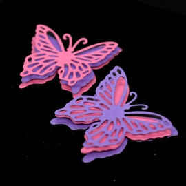 4 Piece Layered 3D Effect Butterfly Metal Cutting Dies Kit, Stencils, Die Cutters, Card Making, Scrapbooking, Paper Crafts, I3