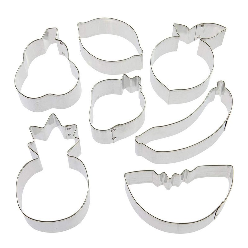 Fruit Cookie Cutter 7 Pc Set - 2.75 in Lemon,
