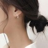Double Hoop Earrings for Women Teen Girls Single Piercing Double