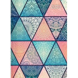 Mini Book Calendar Style Oriental 2023 - Pocket Calendar A6 - Elephant - Day By Day - 352 Pages - Note Book - Alpha Edition