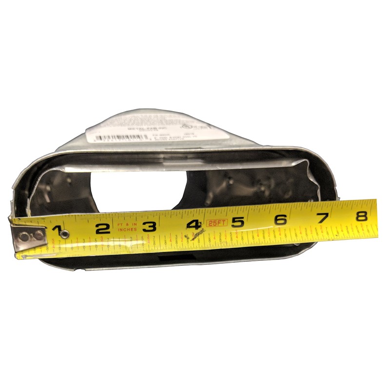 MetalFab 4MOR - B-vent Adapter Double Wall Flue Oval To