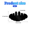 Wanmu Black Baseball Caps Inserts Shapers, Flexible Washable Reusable Hat