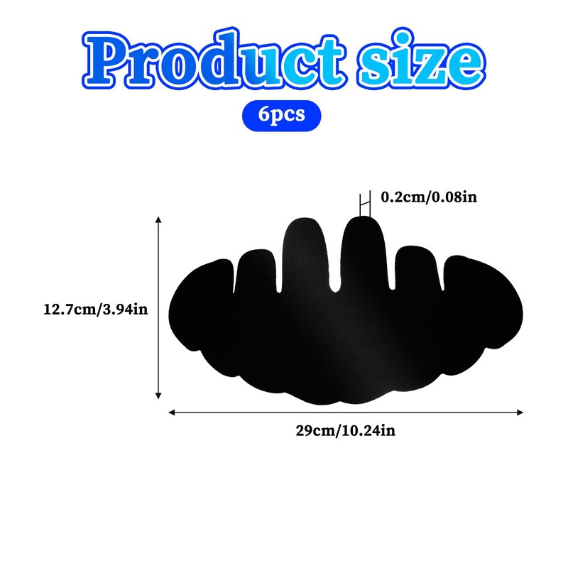 Wanmu Black Baseball Caps Inserts Shapers, Flexible Washable Reusable Hat