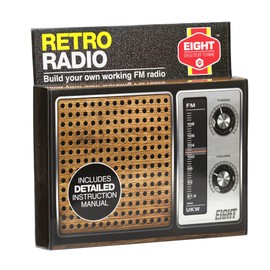 EIGHT GREAT STUFF TO MAKE 2008 ERR1493 Eight Retro Construction Kit-Build Your Own Working FM Radio, 19 x 3 x 13 Centimeters