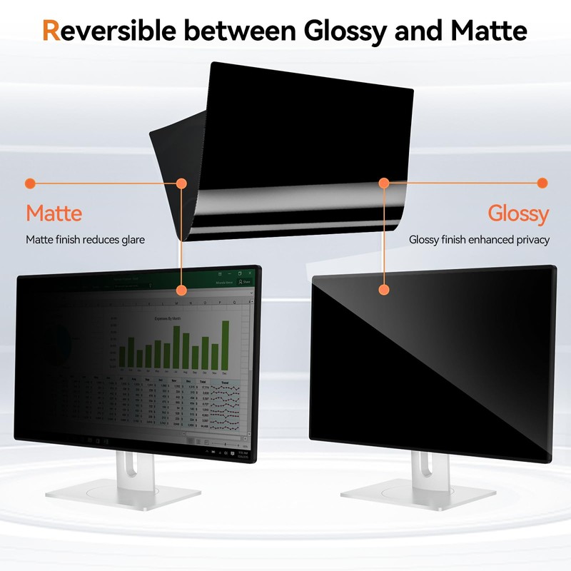 27 Inch Computer Privacy Screen for 16:9 Aspect Ratio Widescreen