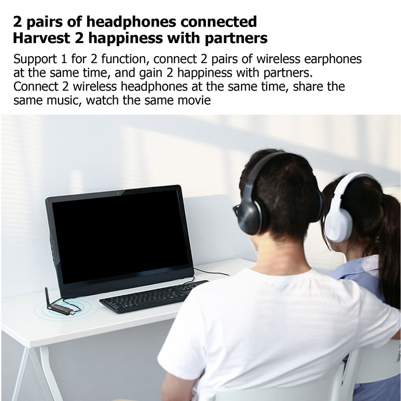 LE502 BT Transmitter Low Latency BT 5.3 Transmitter Support Call