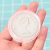 JAGETRADE 38.6mm Clear Round Acrylic Coin Capsule Storage Box Holder