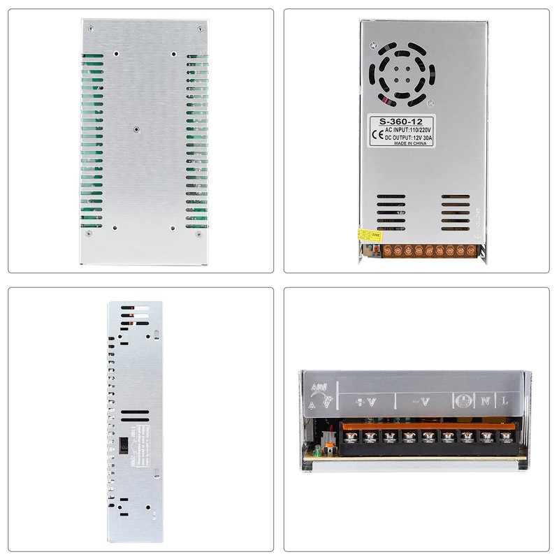 SUPERNIGHT 12V 30A 360W Power Supply AC 110V/220V to DC