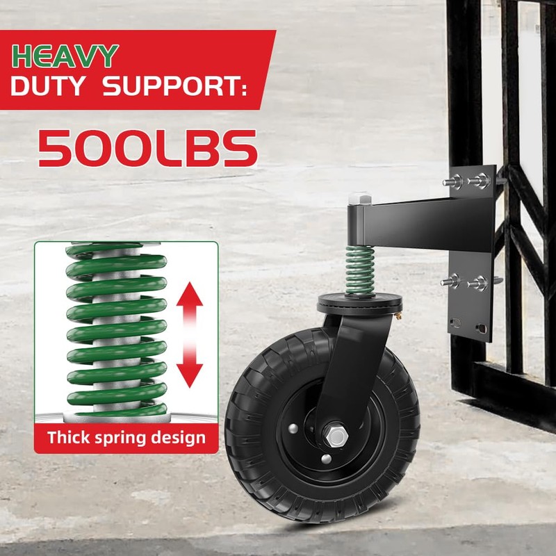 Uscaster 1pack 6inch Fence Gate Wheel,for Metal Tube Gate, 360