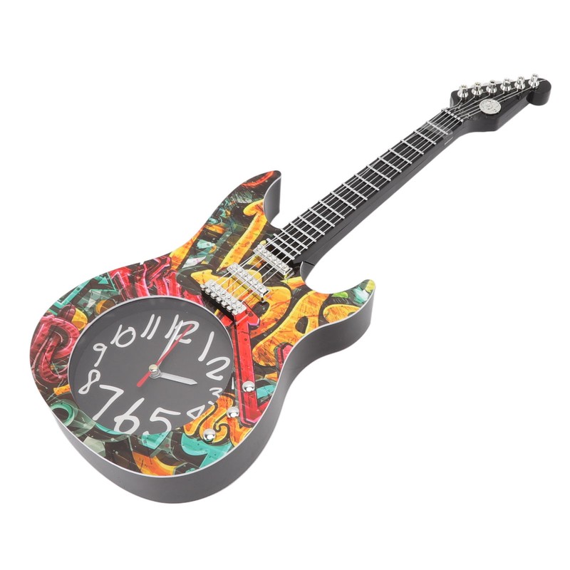Guitar Wall Clock Simulation Time Accurate Guitar Clock Wall Decor