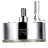 MOLLOM 3-1/2" (89mm) Diamond Hole Saw with 2Pcs Removable Pilot