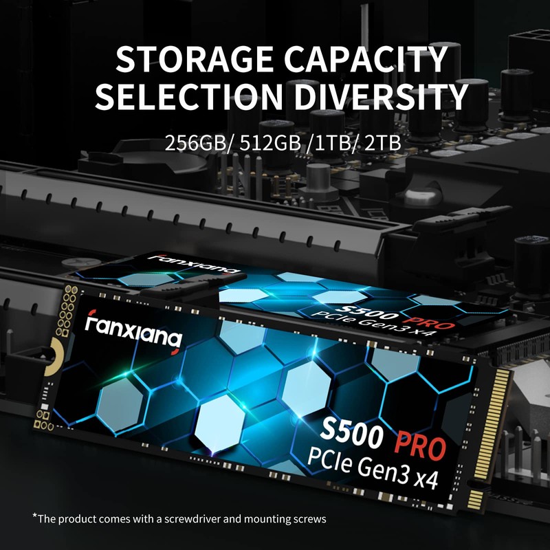S500 Pro 512GB NVMe SSD M.2 PCIe Gen3x4 2280 Internal