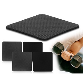 Lhbwhiz Pack of 4 Neoprene Grip Pads, Weightlifting Workout Grip Pads as an Alternative to Training Gloves for Maximum Grip for Pull-Ups, Fitness, Bodybuilding, Strength Training (Black)