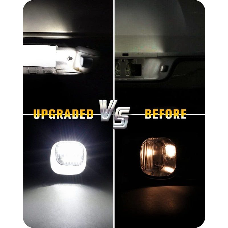 NDRUSH - Lámpara de matrícula LED con enchufe compatible con