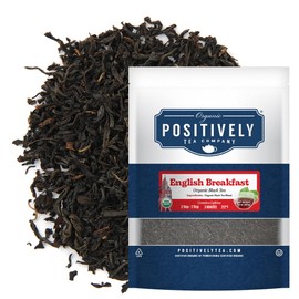 Organic Positively Tea Company, English Breakfast Black Tea, Loose Leaf, 16 Ounce