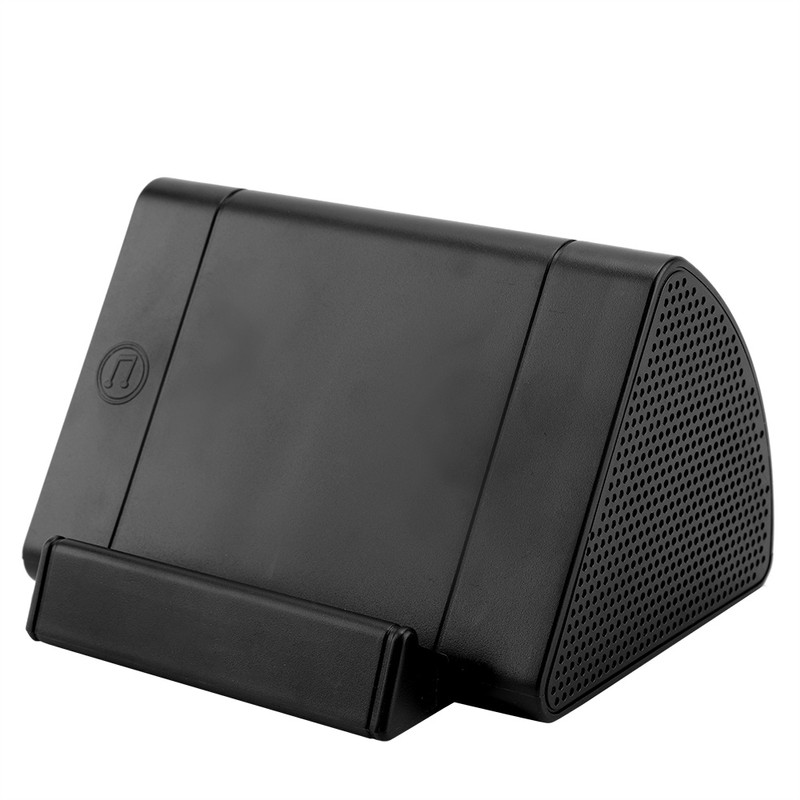 Wireless Phone Induction Speaker Stereo Amplifier Dock Portable Touch Loudspeaker(Black)