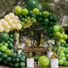 AULE Kit Arco Palloncini Verdi: 155 Pezzi Set Ghirlanda Palloncino