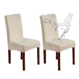 YUEANG Waterproof Dining Chair Covers, Chair Covers for Dining Room Stretch Parsons Chair Slipcover, for Dining Room Kitchen Chair Protector Cover, Removable, Washable