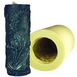 Mann Lake "Rustic Fern Cylinder" Candle Mold