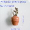 Suweiyuanshiyi 8Pcs Mini Vase Magnets for Fridge, Mini Ceramic Vase
