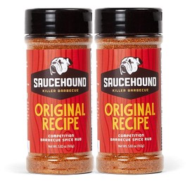 Saucehound Championship Recipe BBQ and All Purpose Seasoning Spice Rub, Perfect & Balanced Taste, Competition Barbecue Flavor (Original, 5.82 Ounce (Pack of 2))