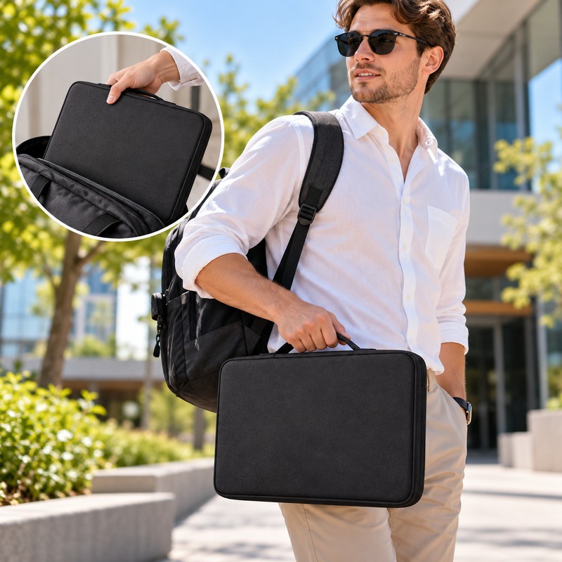 Portable Laptop Sun Shade for Outdoor Work – Foldable Oxford