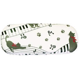 Royal Arden 73400 Glasses Case with Cloth Cat Piano Music Note Cat/Music