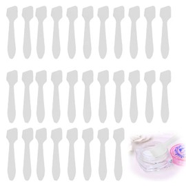 Coollooda Spatula, Makeup Product, Set of 100, Disposable Spatula, DIY Face Pack, For Cosmetics, Cream Spatula, White, Cosmetic Spoon, Skin Care Tool
