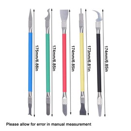 5 Pcs IC Chip Repair Thin Blade Kit, Opening Pry Bar Crowbars Prying Opening Repair Tool Set for Cell Phone LCD Tablet