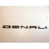 GMC 3PCS Set Matte Black Door Rear DENALI Emblems Fit