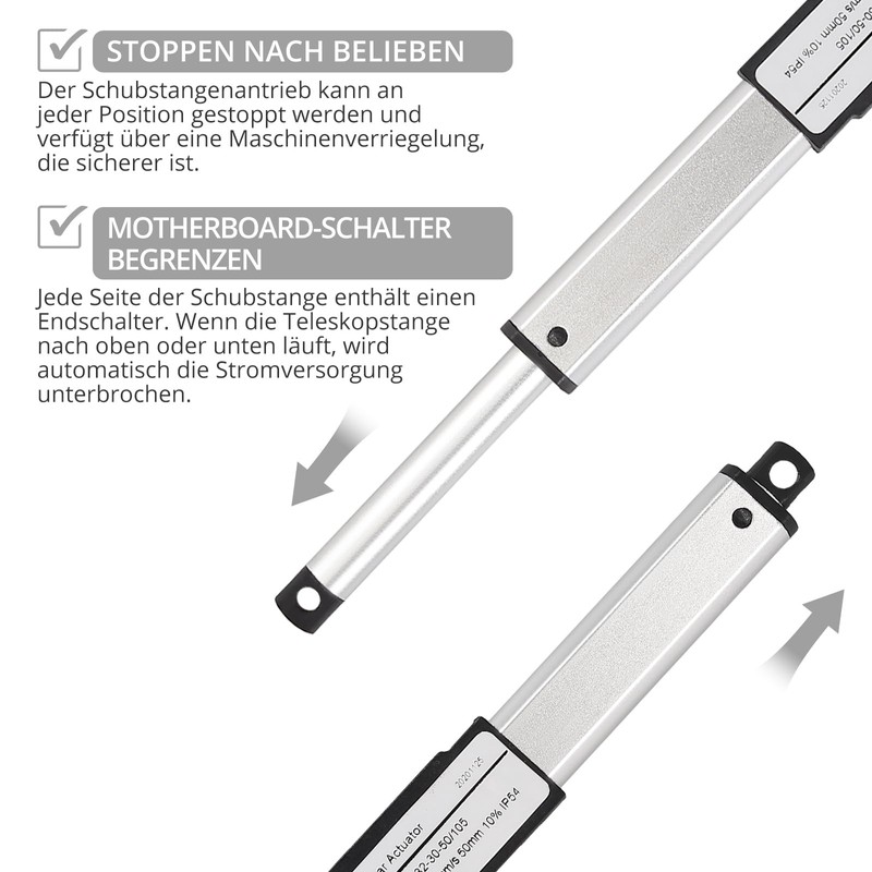 Justech Linear Motor Adjustable Drive Mini Linear Actuator Drive DC