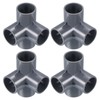 PATIKIL 32mm 4 Way Yelbo Pipe Fitting UPVC 4pcs Joint