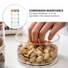 DOITOOL Glass Stackable Storage Jars with Lid, 4- Tier Round