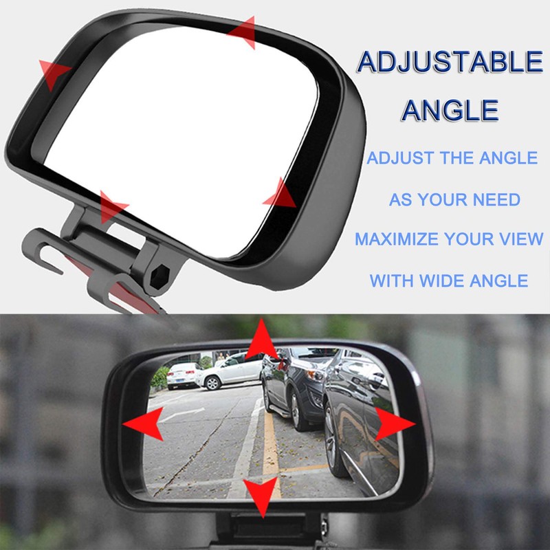 JONMON Blind Spot Mirror - 1 Pack Adjustable 360 Degree