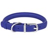OOPSDOGGY Rolled Leather Dog Collar Soft Roll Collars for Small