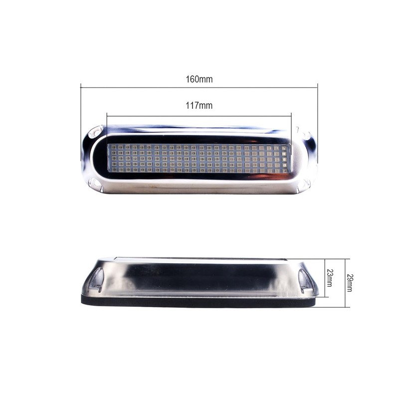 BHBP 120led Underwater Marine Boat Led Lights,Waterproof,2pcs blue