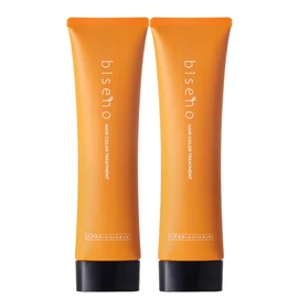 biseno Hair Dye Hair Color Treatment, Light Brown, 5.3 oz (150 g) x 2 (Approx. 2 Months), Diamine Free, Women's, Men's, Floral Scent, Plant-Derived