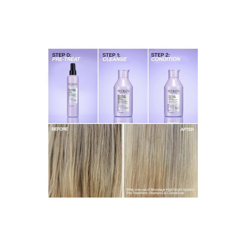 Redken High Bright Conditioner, aufhellend für blondes Haar, 300 ml