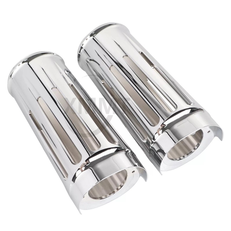 Unbranded 2" Extend Fork Cans Boots Cover For Harley Touring