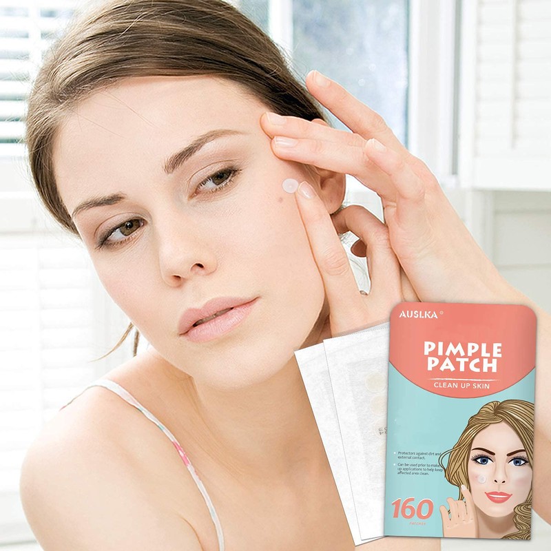 AUSLKA Blemish Patches for Face (160 Patch)Blemish Spot Patch, Hydrocolloid