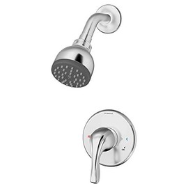 Symmons 9601-PLR-B-1.5-TRM Origins Single Handle 1-Spray Shower Trim with Solid Brass Escutcheon in Polished Chrome - 1.5 GPM (Valve Not Included)