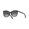Coach HC8271U Universal Fit Sunglasses, Black/Dark Grey Gradient Polarized, 57