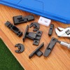 uxcell 5 Pcs Fitting Furniture Panel, 48*21*25mm Joint Bracket Push-On
