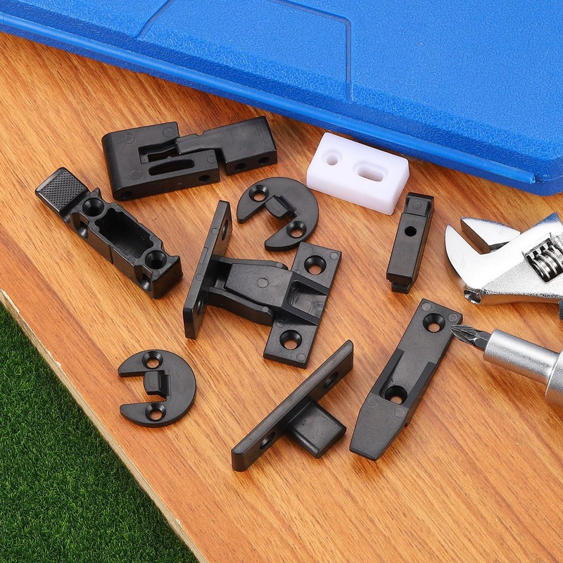 uxcell 5 Pcs Fitting Furniture Panel, 48*21*25mm Joint Bracket Push-On