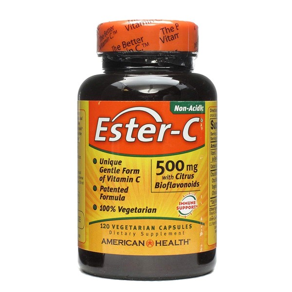 American Health Ester-C With Citrus Bioflavonoids - 500 Mg - 120 Vegetarian Capsules