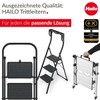 Hailo 4442-701 D60 Standardline, Aluminum, 2-Step Stool/Step Ladder