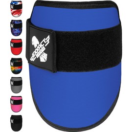 Exxact Sports Plain Baseball Elbow Guard Youth & Adult, Batters Softball Elbow Guard Baseball with Adjustable Straps - (RoyalBlue, Youth)