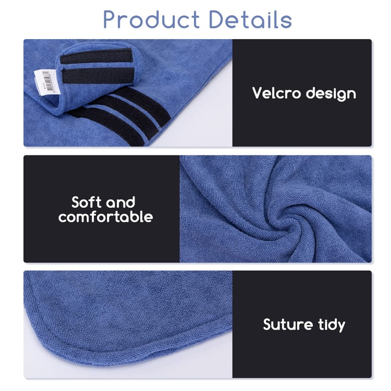 Nobleza Microfibre Dog Bathrobe with Closure, Super Absorbent and Quick